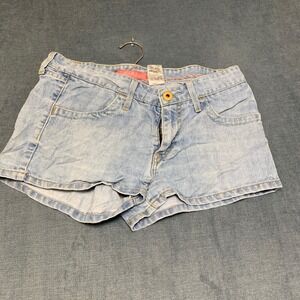 Y2K Levi's Jeans Denim Shorts Womens 11 Blue Cotton Stretch Light Wash
